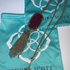 Kendra Scott - maroon jade Rayne